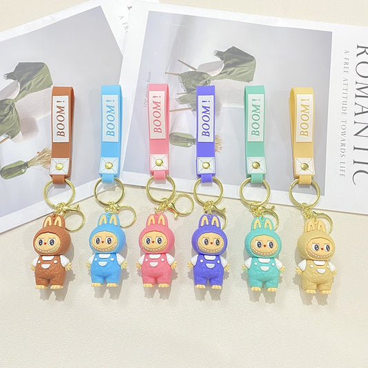 2025 New Styles Cross-dressing Fashion Trends Pop Culture Keychain Pendant Cute Silicone Doll Small Backpack Car Keychain