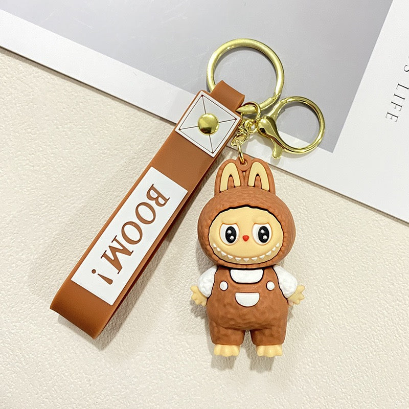 2025 New Styles Cross-dressing Fashion Trends Pop Culture Keychain Pendant Cute Silicone Doll Small Backpack Car Keychain