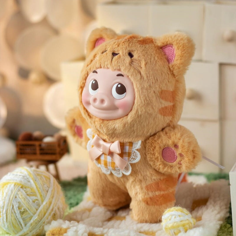 Kawaii Pig Plush Keychain Blind box – Cute Doll with Animal Costume | Soft Bag Charm Gift for Girls & Teens